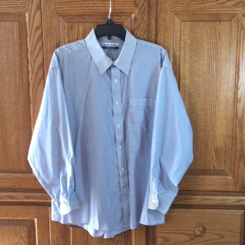 John Henry 17 1/2 32/33 Dress Shirt